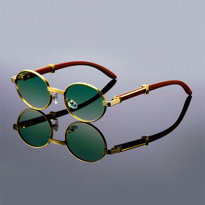 Lorenzo Oval Vintage Sunglasses