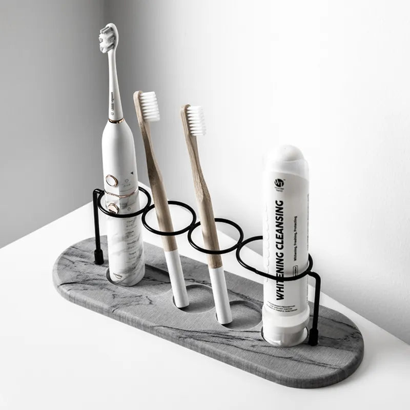Luxura Bathroom Organizer | Multifunctional Toothbrush & Toothpaste Rack