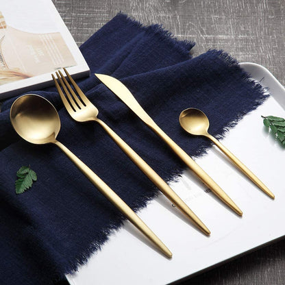 Matte Gold Flatware Set