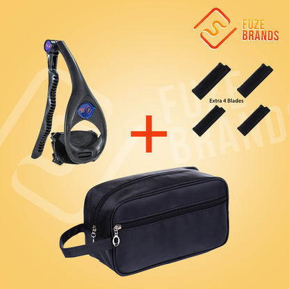 MachoGlide™ Back & Body Shaver | Pain-Free Wet/Dry Grooming with Extra-Long Foldable Handle