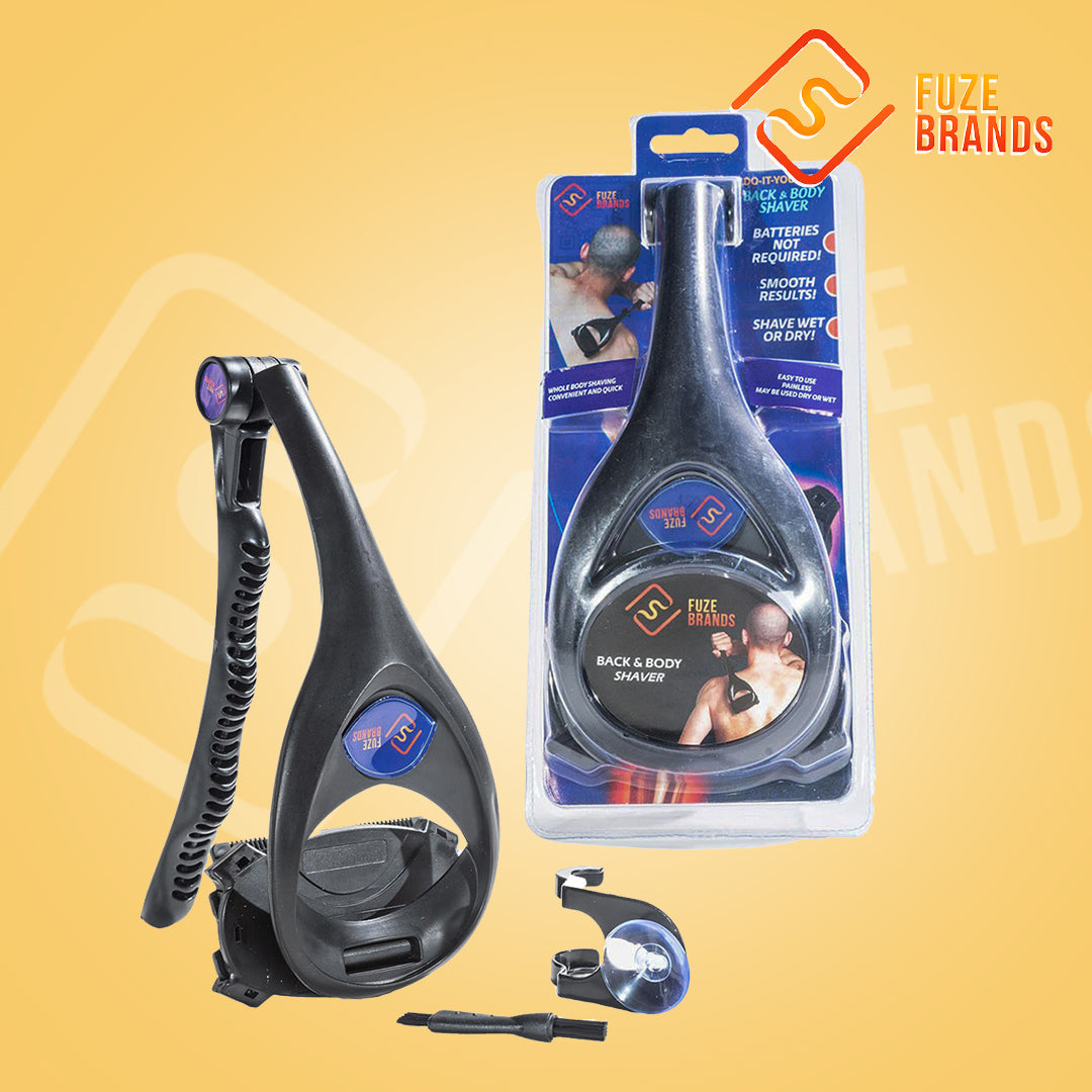 MachoGlide™ Back & Body Shaver | Pain-Free Wet/Dry Grooming with Extra-Long Foldable Handle