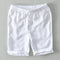 Drawstring Shorts with Relaxed Fit and Rolled Cuffs
