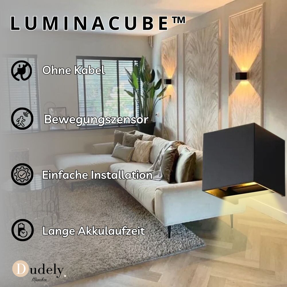 LuminaCube | Wireless LED wall lamp