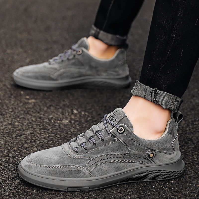 1987 Italian Suede Sneakers | Retro Casual Comfort