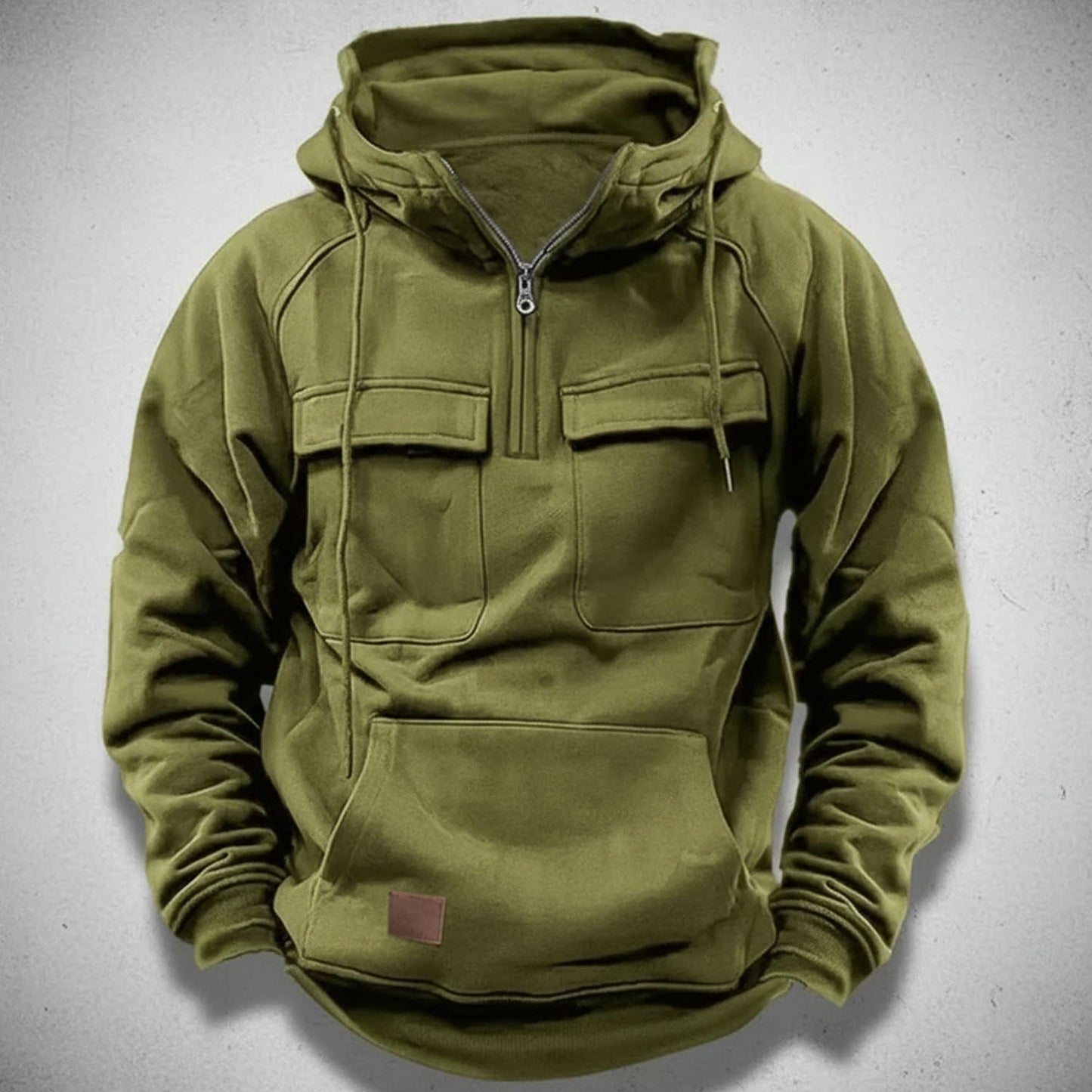 Jack Relaxed Fit Quarter-Zip Hoodie | Hooded Drawstring Hoodie