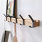 Nordic Wall Hook Rack With Adjustable Metal Hooks