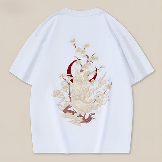 Sakura Embroidered T-Shirt