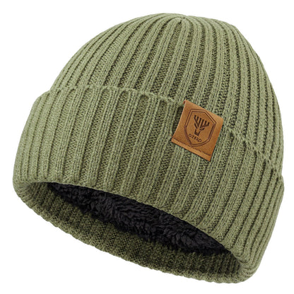 Caleb Ribbed Cuffed Beanie | Lined Winter Knit Hat