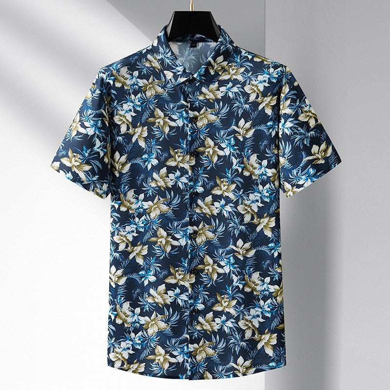 Hibiscus Button Up Shirt