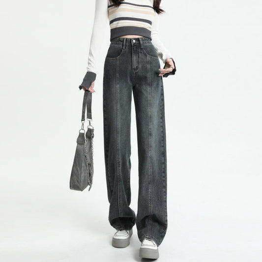 High Waist Wide Leg Jeans Street Style