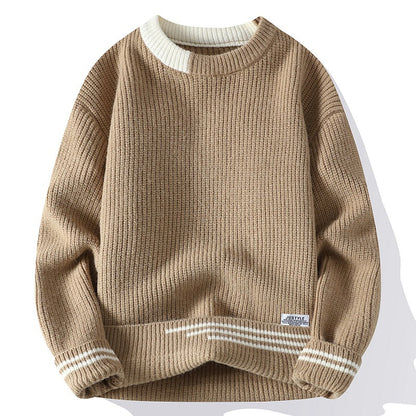 Color Block Knitted Pullover