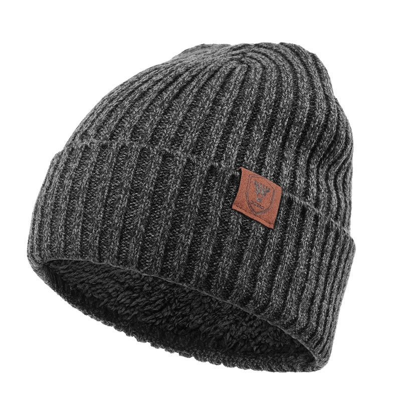Caleb Ribbed Cuffed Beanie | Lined Winter Knit Hat