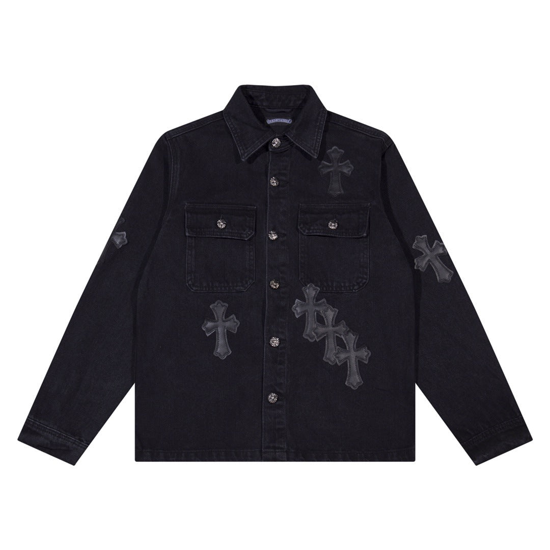 Cross Patch Denim Jacket