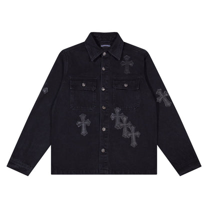Cross Patch Denim Jacket