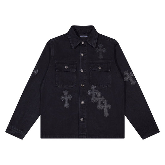 Cross Patch Denim Jacket