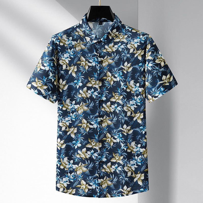 Hibiscus Button Up Shirt
