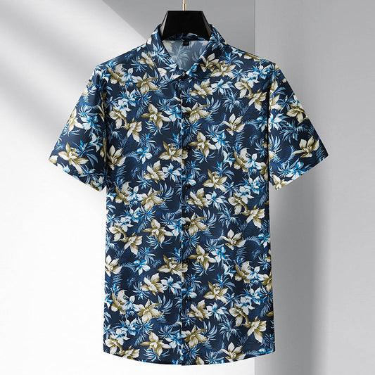 Hibiscus Button Up Shirt