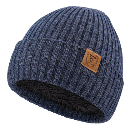 Caleb Ribbed Cuffed Beanie | Lined Winter Knit Hat