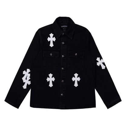 Cross Patch Denim Jacket