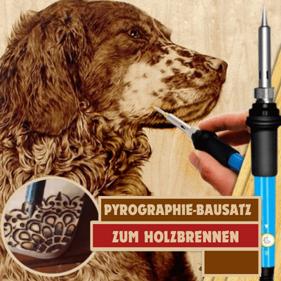 PyroCraft Pro™ | Pyrography Kit - Today with 28 attachments for free!