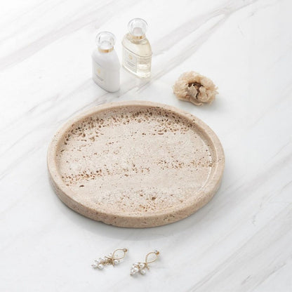 Travertine Stone Tray With Smooth Surface