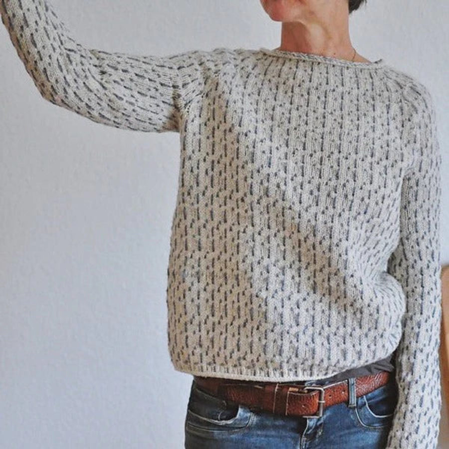 Dana Casual Knit Sweater | Boat Neck Pullover