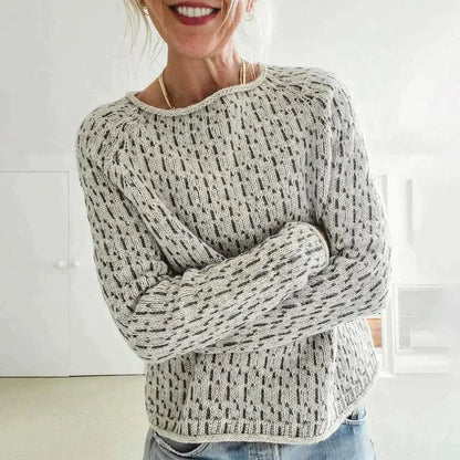 Dana Casual Knit Sweater | Boat Neck Pullover