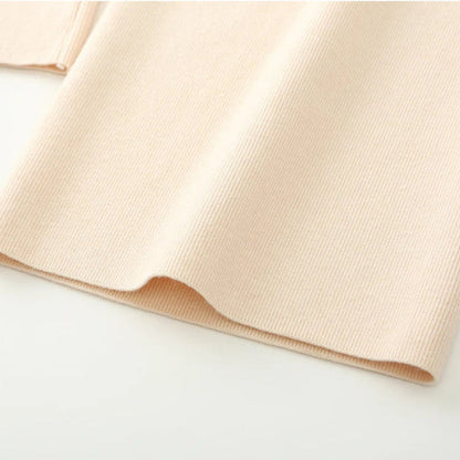 Amelia Wide-Leg Knit Trousers | Drawstring Waist Knit Trousers