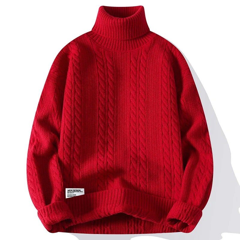 Cable-Knit Turtleneck