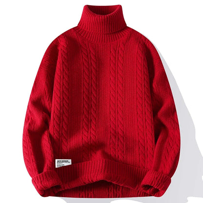Cable-Knit Turtleneck