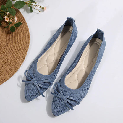 Bow-Knit Flats