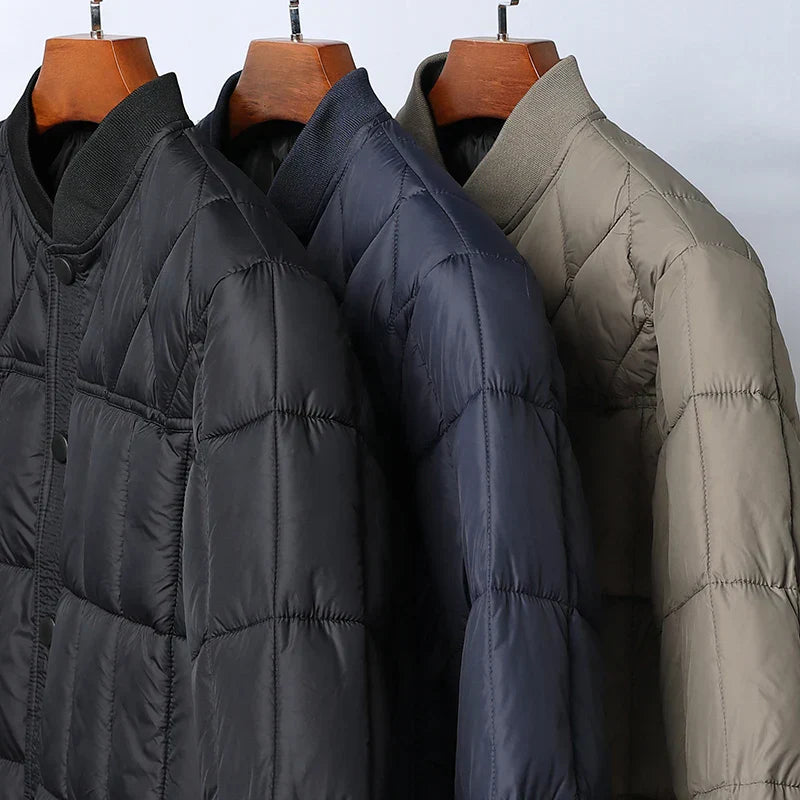 Tailored Windproof Button-Up Jacket