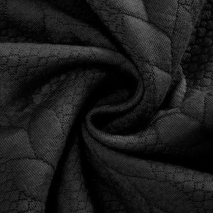 Arthur Cable Knit High-Neck Half-Zip Sweater | Textured Hip-Length Sweater