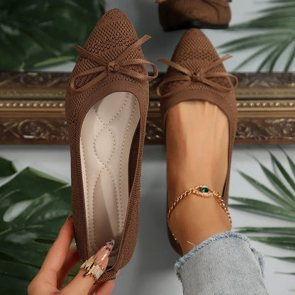 Bow-Knit Flats