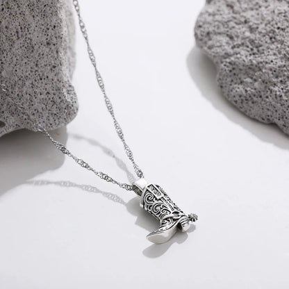 Dainty Cowboy Boot Necklace