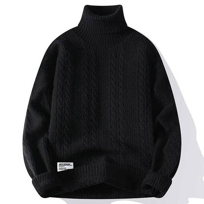 Cable-Knit Turtleneck