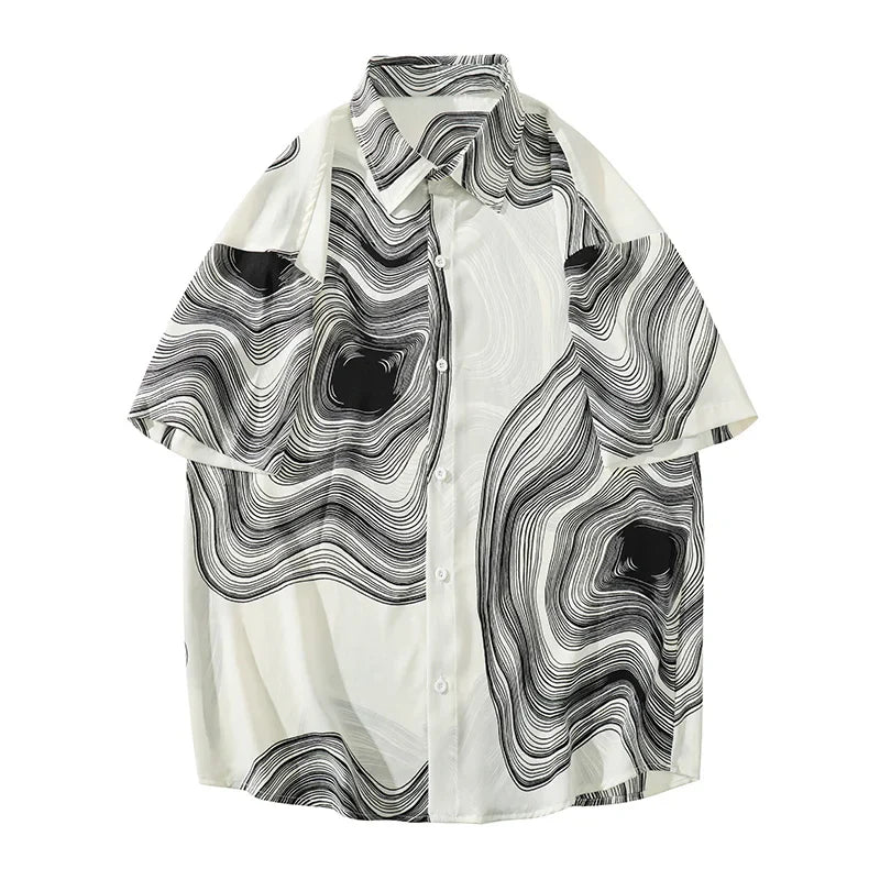 Monochrome Ripple Shirt