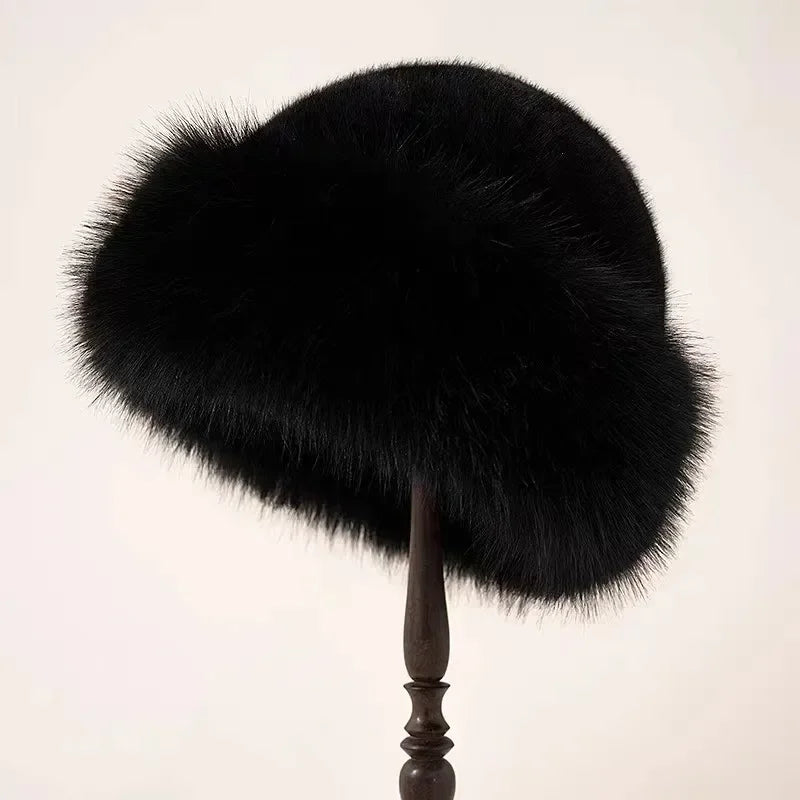 Isabella Rounded Silhouette Fur Hat | Solid Fur Hat