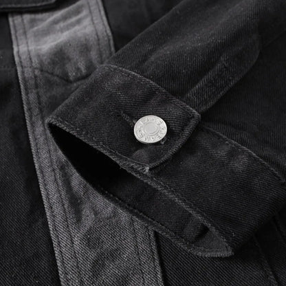 Denim Split-Panel Jacket