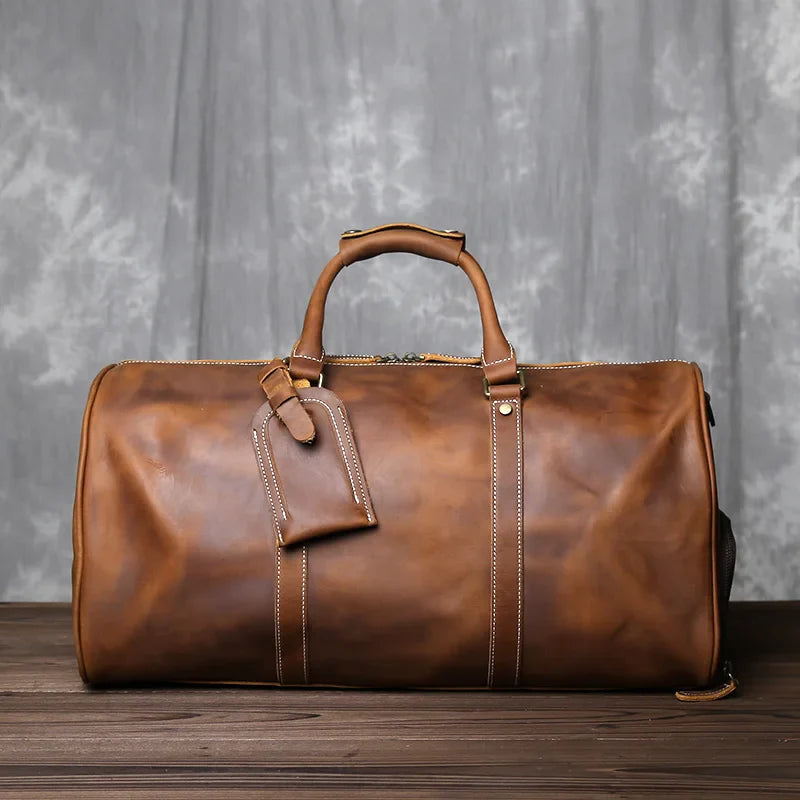 Denali Leather Bag | Classic Duffel Design
