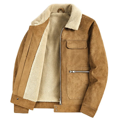Basin Suede Trucker Jacket