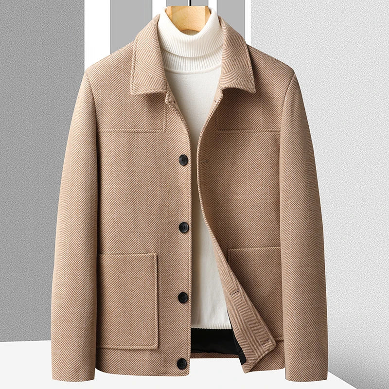 Marc Herringbone Short Coat