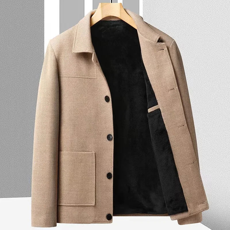 Marc Herringbone Short Coat