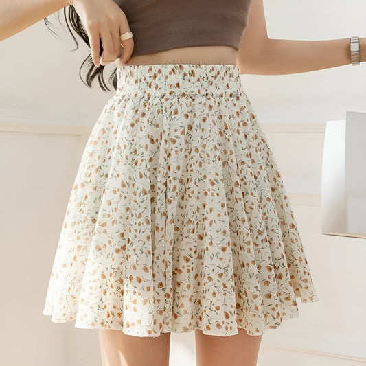 Flores Primavera Chiffon Skirt