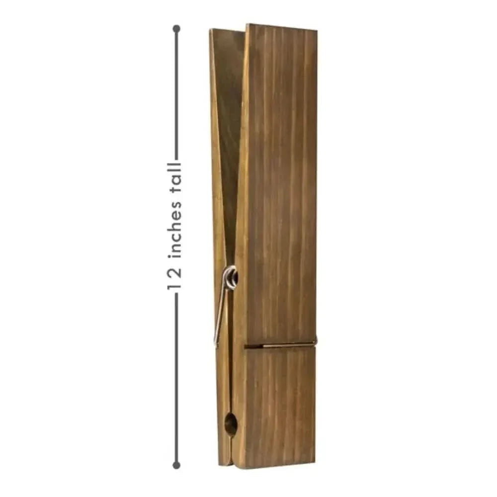 Modern Wall-Mounted Wooden Towel Clip Holder