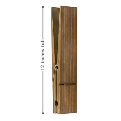 Modern Wall-Mounted Wooden Towel Clip Holder