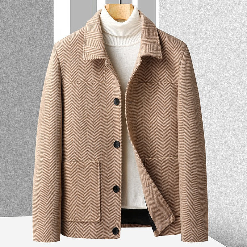 Joshua Regular Fit Chore Coat | Collared Button Front Coat