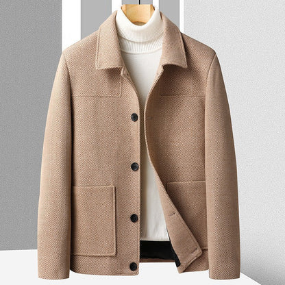 Joshua Regular Fit Chore Coat | Collared Button Front Coat