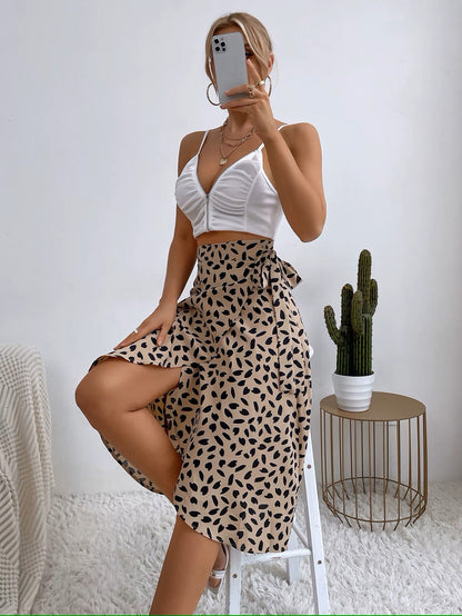 Gina Midi Wrap Skirt