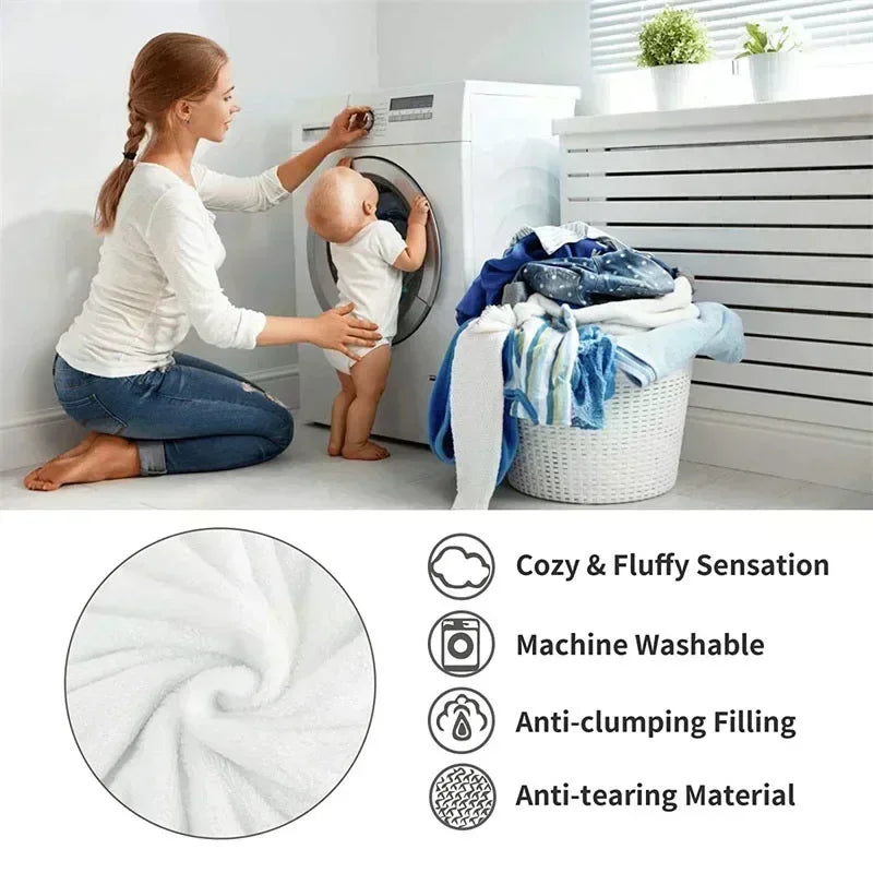 Contemporary Fleece-Lined Winter Comforter With Plush Texture